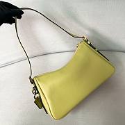 Prada Aimee Medium Leather Shoulder Bag Green 31x18x10cm - 5