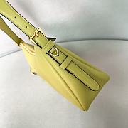 Prada Aimee Medium Leather Shoulder Bag Green 31x18x10cm - 3