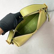 Prada Aimee Medium Leather Shoulder Bag Green 31x18x10cm - 2