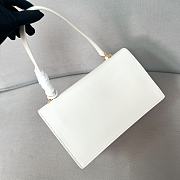 Prada Soft Sound Medium Shoulder Bag White 28x16x10cm - 3