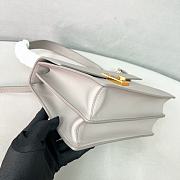 Prada Soft Sound Medium Shoulder Bag Grey 28x16x10cm - 6