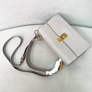 Prada Soft Sound Medium Shoulder Bag Grey 28x16x10cm - 4