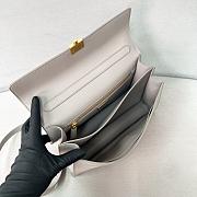Prada Soft Sound Medium Shoulder Bag Grey 28x16x10cm - 3