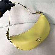 Prada Demi-lune Large Leather Shoulder Bag Green 42x19.5x8.5cm - 1