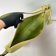 Prada Demi-lune Large Leather Shoulder Bag Green 42x19.5x8.5cm - 6