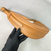 Prada Demi-lune Large Leather Shoulder Bag Natural 42x19.5x8.5cm - 6