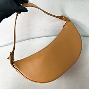 Prada Demi-lune Large Leather Shoulder Bag Natural 42x19.5x8.5cm - 4