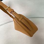 Prada Demi-lune Large Leather Shoulder Bag Natural 42x19.5x8.5cm - 3