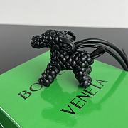 Bottega Veneta Metallic Dog Charm Black - 4