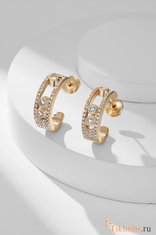Messika Move Joaillerie Pavé Hoop Earrings - 1