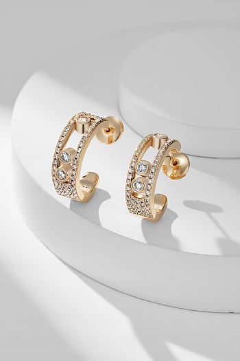 Messika Move Joaillerie Pavé Hoop Earrings