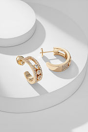 Messika Move Joaillerie Pavé Hoop Earrings - 3