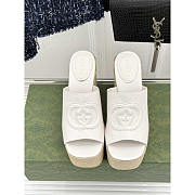 Gucci Women's Interlocking G Sandal White - 4