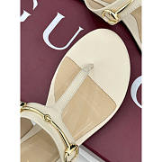 Gucci Women's Thong Sandal With Horsebit White - 5
