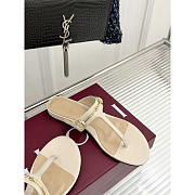 Gucci Women's Thong Sandal With Horsebit White - 4