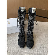 Dior Get Knee-High Sneaker Black Suede Calfskin - 4