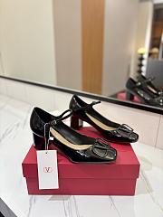 Valentino Garavani Ankle Strap Mary Jane Black Pumps 6cm - 1