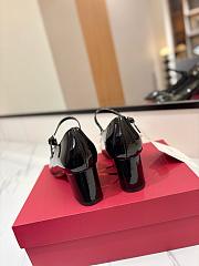 Valentino Garavani Ankle Strap Mary Jane Black Pumps 6cm - 5
