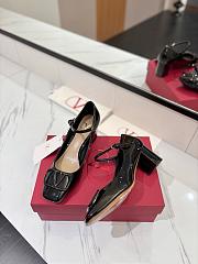 Valentino Garavani Ankle Strap Mary Jane Black Pumps 6cm - 4