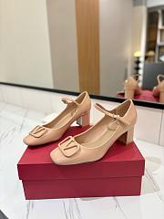 Valentino Garavani Ankle Strap Mary Jane Beige Pumps 6cm - 4