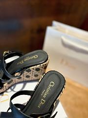 Dior L'Amazone Wedge Slide Black Calfskin - 5
