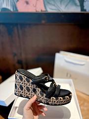 Dior L'Amazone Wedge Slide Black Calfskin - 3