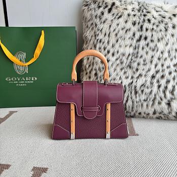 Goyard Saigon Mini Bag Purple 20x7.5x15cm