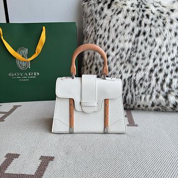 Goyard Saigon Mini Bag White 20x7.5x15cm