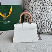 Goyard Saigon Mini Bag White 20x7.5x15cm - 5