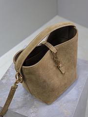 YSL Le 37 Small Suede Beige 20x17x13cm - 5