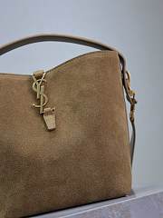 YSL Le 37 Small Suede Beige 20x17x13cm - 4