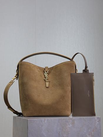 YSL Le 37 Suede Beige 26x20x12cm