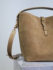 YSL Le 37 Suede Beige 26x20x12cm - 2