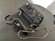 Chanel Flap Bag Bling Bling Black Gold 20x12X9cm - 6