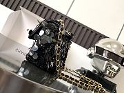 Chanel Flap Bag Bling Bling Black Gold 20x12X9cm - 2