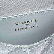 Chanel 25s Coco Crush Bag Light Blue Caviar 18.5x14.5x7cm - 6