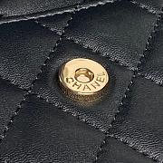 Chanel Bag Black White Lambskin 19.5x12.5x3.5cm - 6