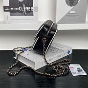 Chanel Bag Black White Lambskin 19.5x12.5x3.5cm - 4