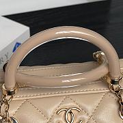 Chanel 25P Clutch With Chain Beige Lambskin 18.5x11.5x11cm - 6