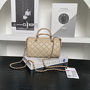 Chanel 25P Clutch With Chain Beige Lambskin 18.5x11.5x11cm - 5