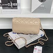 Chanel 25P Clutch With Chain Beige Lambskin 18.5x11.5x11cm - 4