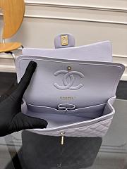 Chanel Flap Bag Light Purple Caviar Gold 25cm - 3