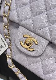 Chanel Flap Bag Light Purple Caviar Gold 25cm - 2