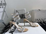 Rene Caovilla Chandelier Crystal-embellished Gold Sandals 10cm - 1