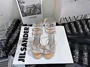 Rene Caovilla Chandelier Crystal-embellished Gold Sandals 10cm - 3
