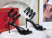 Rene Caovilla Chandelier Sandal Black Heel 10cm - 1