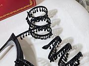 Rene Caovilla Chandelier Sandal Black Heel 10cm - 4