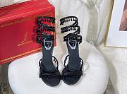Rene Caovilla Chandelier Sandal Black Heel 10cm - 3
