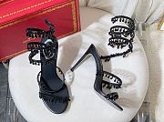 Rene Caovilla Chandelier Sandal Black Heel 10cm - 2