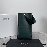 Celine Sangle Seau Green Bag 33x23x17cm - 5